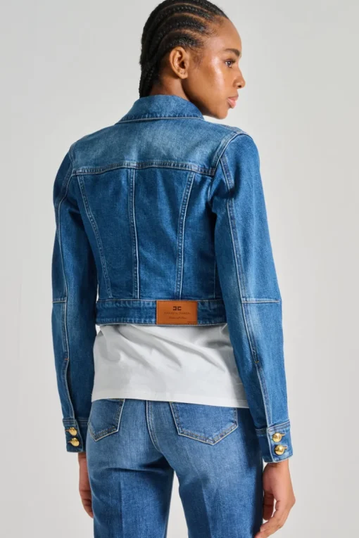 Giubbino jeans blu
