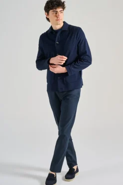 Giubbotto piquet blu