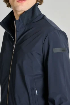 Giubbotto val tessuto blu