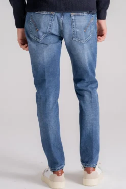 Jeans dian cotone blu