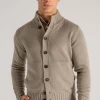 Maglia bomber merino grigio