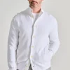 Maglia con bottoni cotone bianco