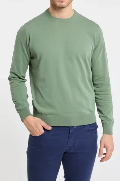 Maglia girocollo 100% co verde