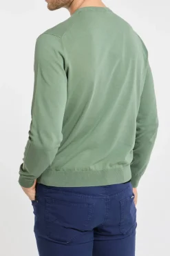 Maglia girocollo 100% co verde
