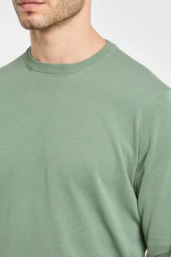Maglia girocollo 100% co verde