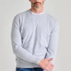 Maglia girocollo cotone grigio