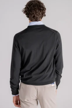 Maglia girocollo flex wool verde