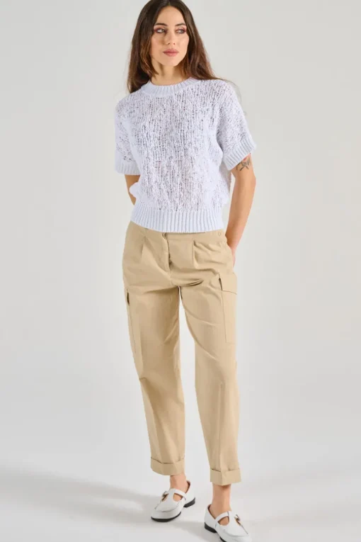 Maglia malfite cotone bianco