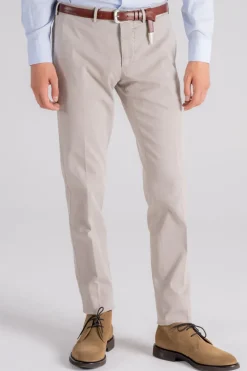 Pantalone 98% cotone 2% elastam marrone