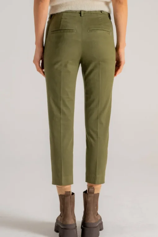 Pantalone ariel cotone/elastam verde