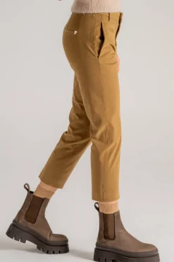 Pantalone ariel cotone/elastam beige