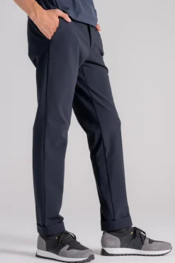 Pantalone chino winter blu in poliammide/elastan