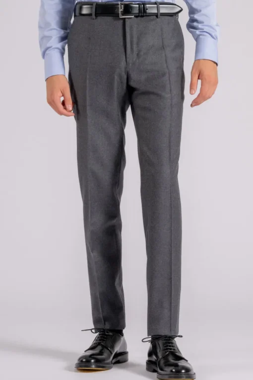 Pantalone lana vergine grigio