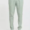 Pantalone lino verde