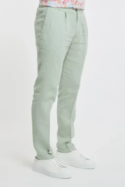Pantalone lino verde