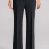 Pantalone nero 53% viscosa 47% acetato