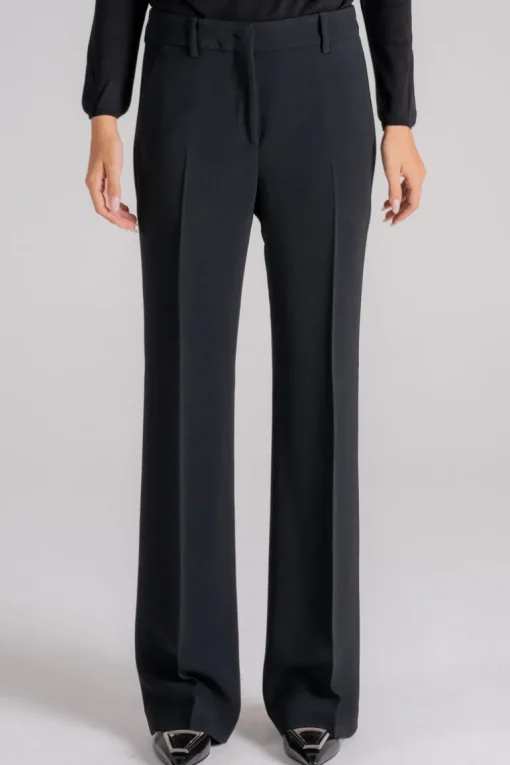 Pantalone nero 53% viscosa 47% acetato