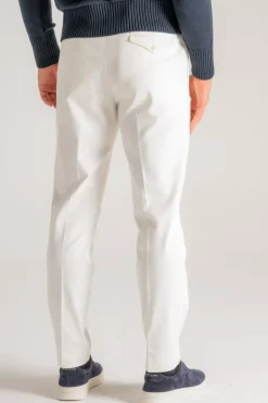Pantalone new chino 1p bianco uomo