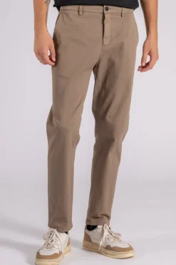 Pantalone prince chino slim crop cotone/elastam beige