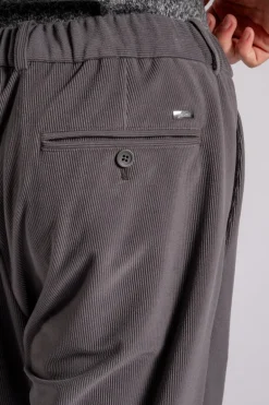 Pantalone velluto a coste grigio