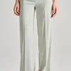 Pantaloni anvers satin verde