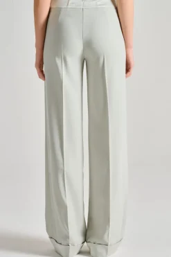 Pantaloni anvers satin verde
