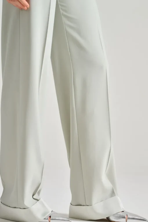 Pantaloni anvers satin verde