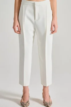 Pantaloni essential tessuto bianco