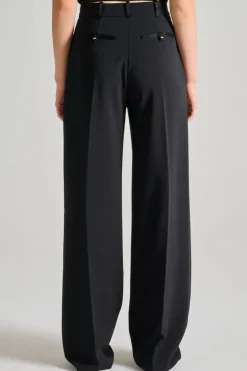 Pantaloni essential tessuto nero