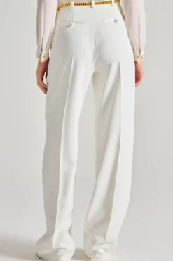 Pantaloni essential tessuto bianco