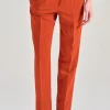 Pantaloni nobu b tessuto rosso