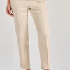 Pantaloni resca tessuto beige