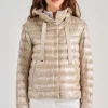 Piumino nylon ultralight beige