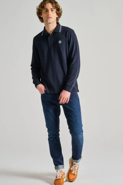 Polo blu