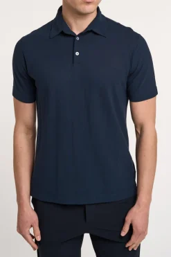 Polo blu 100% co