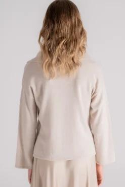 Polo cachemire beige