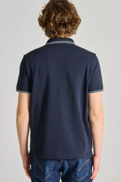 Polo cotone blu