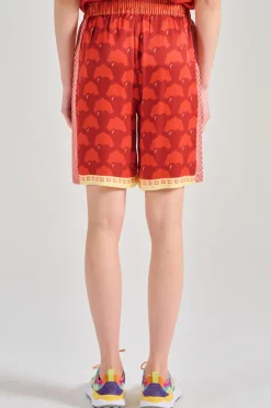 Shorts eleonor tessuto rosso