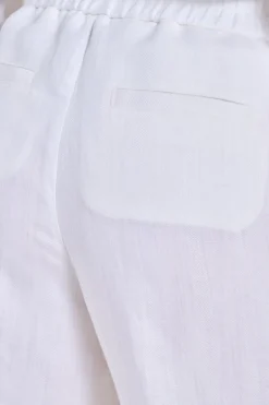 Shorts resca cotone bianco