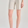 Shorts tessuto beige