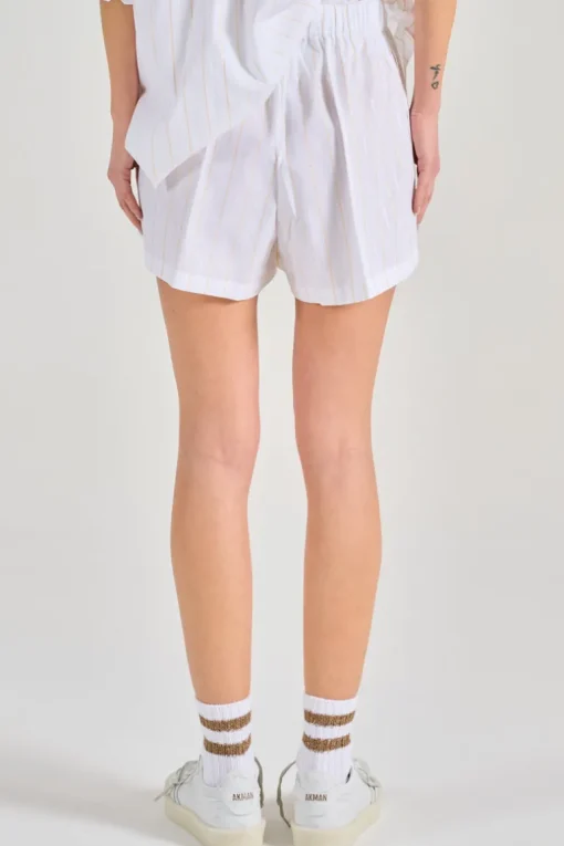 Shorts tessuto bianco