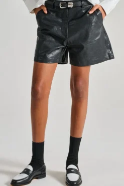 Shorts tessuto nero