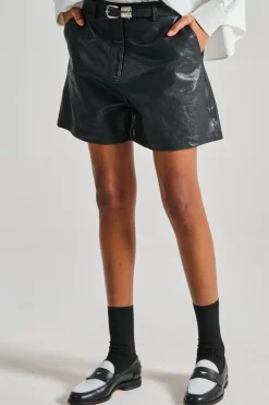 Shorts tessuto nero