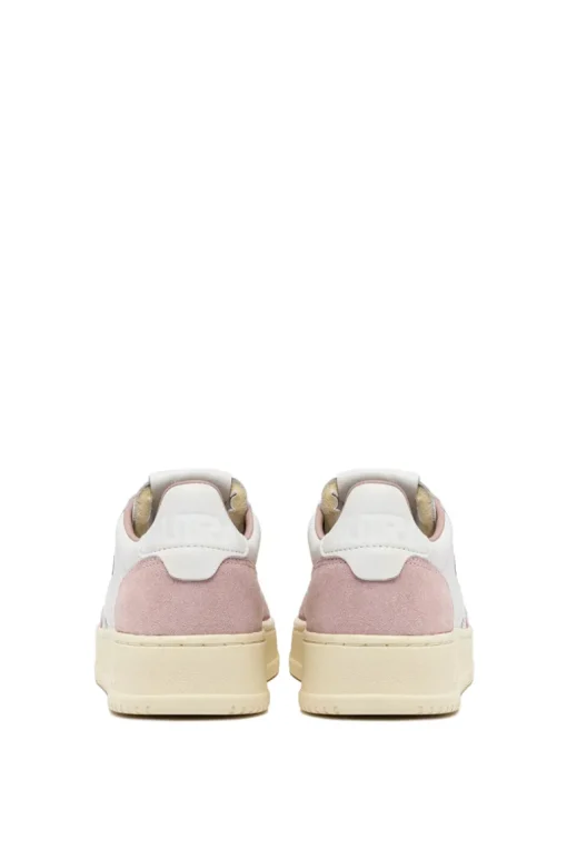 Sneakers medalist low goat suede rosa