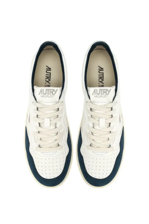 Sneakers medalist low goat suede blu