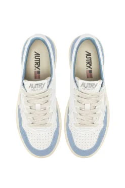 Sneakers medalist low goat suede azzurro