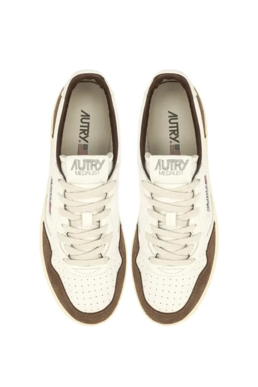 Sneakers medalist low goat suede marrone