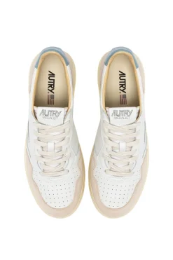 Sneakers medalist low pelle suede bianco