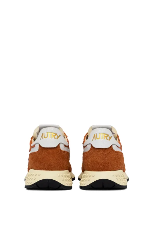 Sneakers reelwind low pelle/tessuto arancione