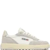 Sneakers super vintage low pelle grigio